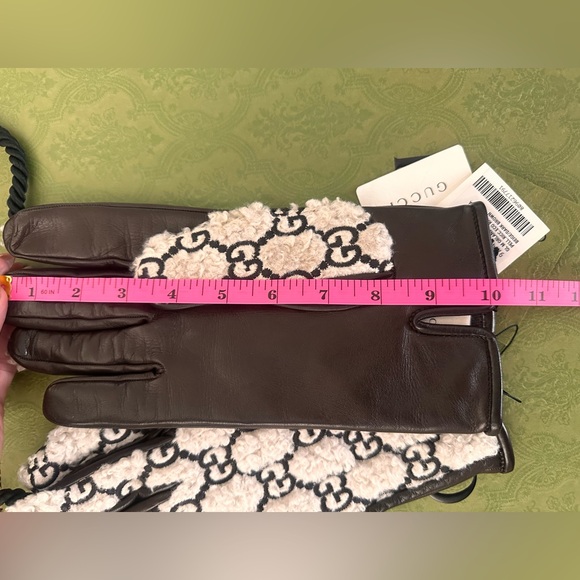 Gucci NWT Brown Leather with Shearling GG Accents (Size 9) - Picture 6 of 6